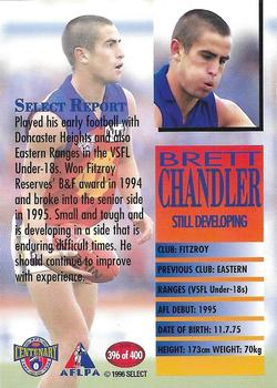 1996 Select AFL #396 Brett Chandler Back